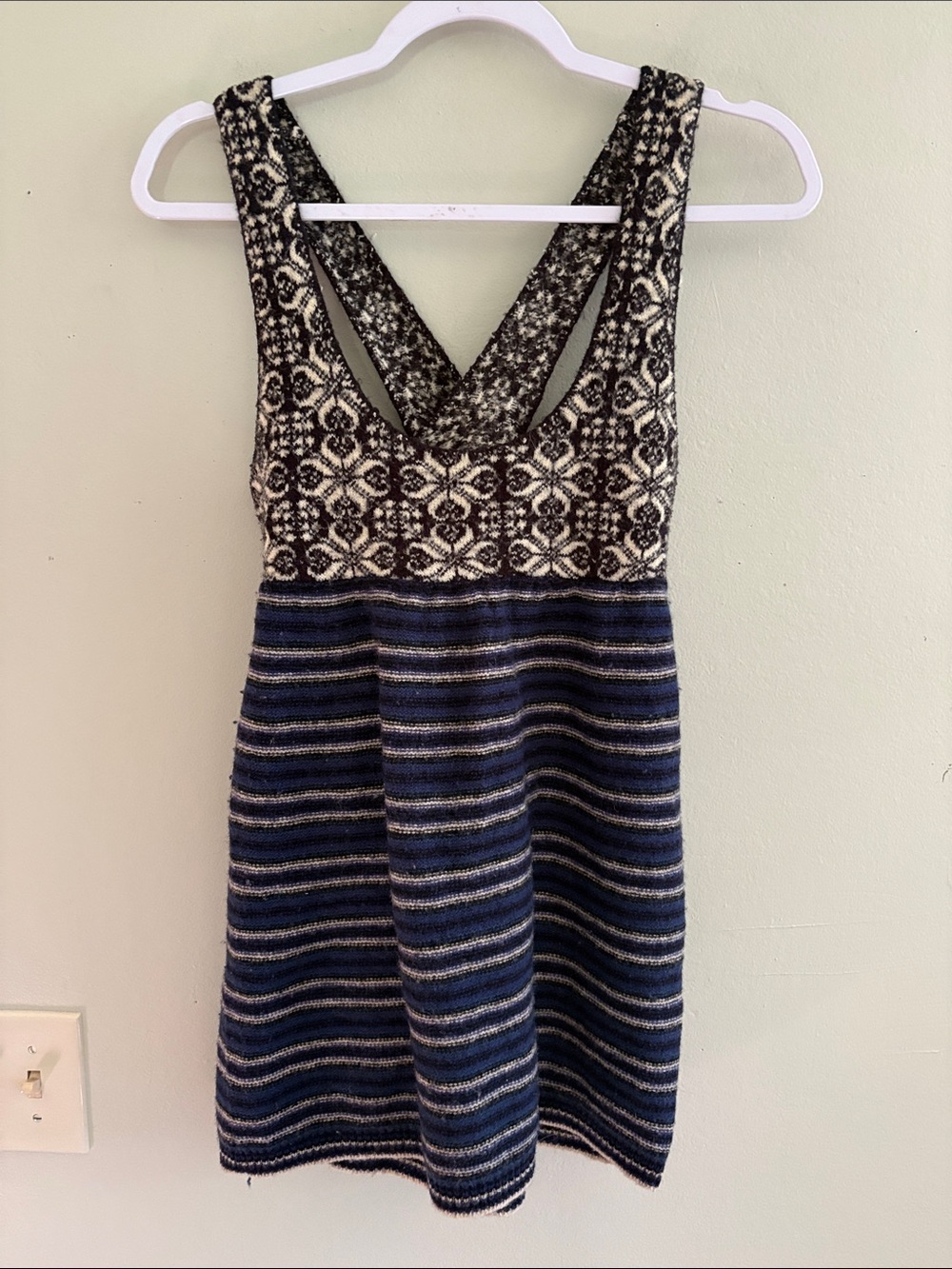 Free people borderline tunic sweater dress S